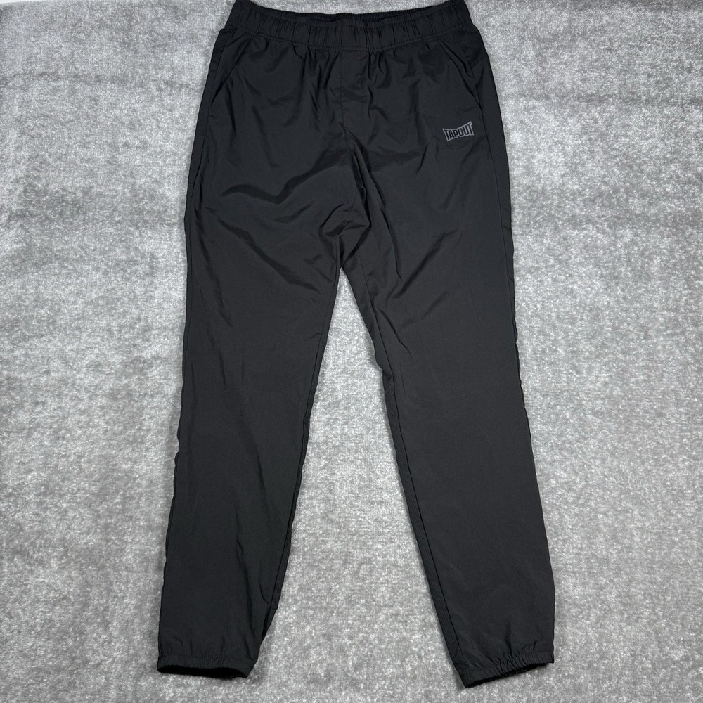 Tapout Joggers Men's Medium Black‎ Performance Lightweight MMA Pockets Training